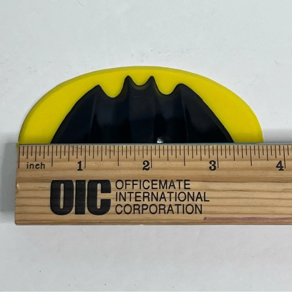 vintage wilton batman cake topper replacement birthday party supply yellow‎ 3.75